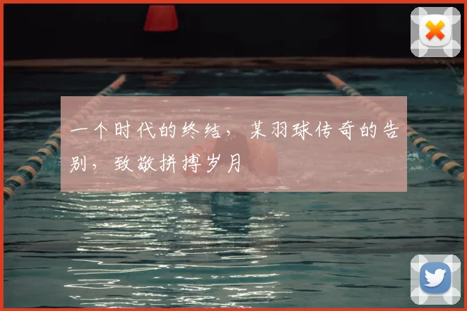 一个时代的终结,某羽球传奇的告别,致敬拼搏岁月
