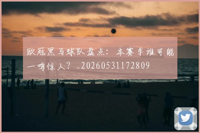欧冠黑马球队盘点:本赛季谁可能一鸣惊人?_20260531172809